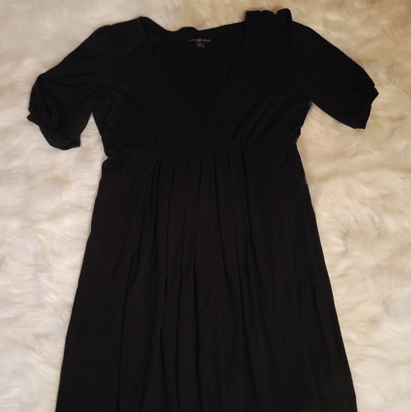 GAP black, pleated front maxi dress size xl - Picture 1 of 3